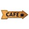 Signmission Cafe Arrow Decal Funny Home Decor 18in Wide D-A-999933 - alternate 1